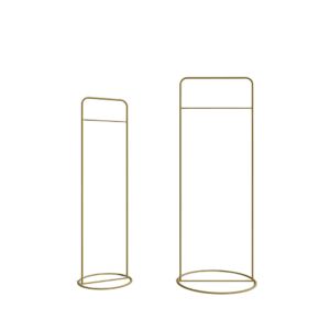 Set de 2 portes vêtements Gulnar L46xH140cm Métal Or