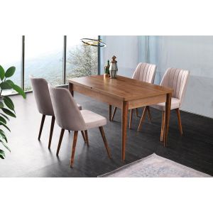 Table à manger extensible Fredou Bois clair