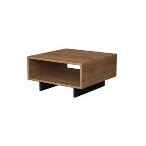 Table basse carrée Oris Bois Chêne et Anthracite