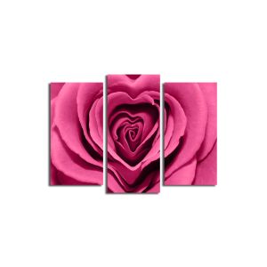 Tryptique Amicienties Motif Rose