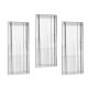 Lot de 3 miroirs muraux décoratif Sylonia 30x70cm Motif Géométrique
