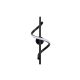 Applique murale design Amha H41cm Métal Noir