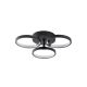 Plafonnier à LED Kandaa D37xH32cm Métal Noir