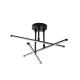 Suspension 3 bares LED Ividar D51xH26cm Métal Noir
