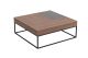 Table basse style industriel Hojen Métal Noir et Bois foncé et Anthracite