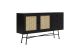 Buffet Fidole L160cm Bois Noir et Cannage Beige
