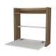 Bureau murale Cizax 60cm Bois et Blanc