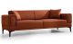Canapé 3 places convertible Vertice Tissu toile Rouge brique