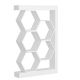 Étagère bibliothèque style nid d'abeille Abula L90cm Blanc