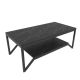 Table basse design houyi en particules de MÉLANINE noir