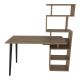 Bureau avec étagères Bardon L133cm Bois foncé