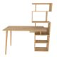 Bureau avec étagères Bardon L133cm Chêne clair