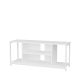 Meuble TV Awzil L120cm Métal et Bois Blanc