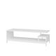 Meuble Tv design Kyrisa L120cm Métal et Bois Blanc