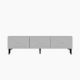 Meuble TV 3 portes basculantes Berta L160cm Blanc