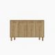 Buffet design 4 portes battantes Henri L120cm Chêne clair