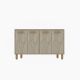 Buffet design 4 portes battantes Henri L120cm Effet Travertin Beige