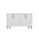 Buffet design 4 portes battantes Serka L120cm Blanc