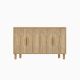 Buffet design 4 portes battantes Festine L120cm Chêne clair