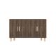 Buffet design 4 portes battantes Festine L120cm Bois foncé