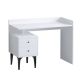 Bureau 2 tiroirs Tarive L100cm Blanc