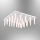 Plafonnier 25 lampes LED Stala 70x70cm Métal Blanc