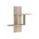 Étagère murale Jarret L64xH70cm Bois foncé