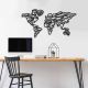 Décoration murale mappemonde Ryonle L91xH47cm Métal Noir