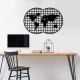 Décoration murale Mappemonde Balzor L74xH49cm Métal Noir