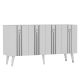 Buffet Gody L150cm Blanc et Argent