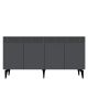 Buffet design Orvi L150cm Anthracite et Or