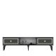 Meuble Tv design 2 portes basculantes Severa L150cm Anthracite et Or