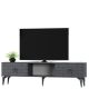 Meuble Tv 2 portes basculantes Ferine L150cm Anthracite