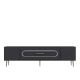 Meuble Tv design 1 porte basculante Berty L150cm Anthracite et Argent