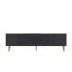 Meuble Tv design 1 porte basculante Steri L150cm Anthracite et Or