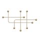 Patère décoratif Alidade L107cm Métal Or