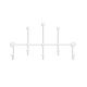 Patère décoratif Aimelo L80cm Métal Blanc