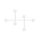 Patère décoratif Laka L80xH60cm Métal Blanc