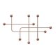 Patère décoratif Alidade L107cm Métal Cuivre