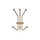 Patère porte-manteau Uniko L23xH30cm Métal Or