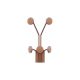 Patère décorative Lamis L24xH40cm Métal Cuivre