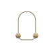 Patère décorative Hala L25xH33cm Métal Or
