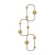 Patère décoratif Amkam L28xH70cm Métal Or