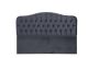 Tête de lit capitonné Gectuna L140cm Velours Anthracite