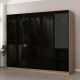 Dressing 5 portes Antipaxos L225xH210cm 3 tringles et 2 tiroirs Bois clair