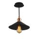 Suspension 1 lampe Hatilde Métal Noir et Or antique
