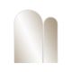 Miroir murale décoratif Babone L73xH60xm Bois Blanc