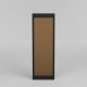 Miroir minimaliste Amlo L120xH40cm Verre Bronze et Bois Noir