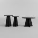 Lot de 3 tables basses gigognes moderne Ralio Noir