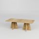 Table basse moderne Ralio L120cm Chêne clair